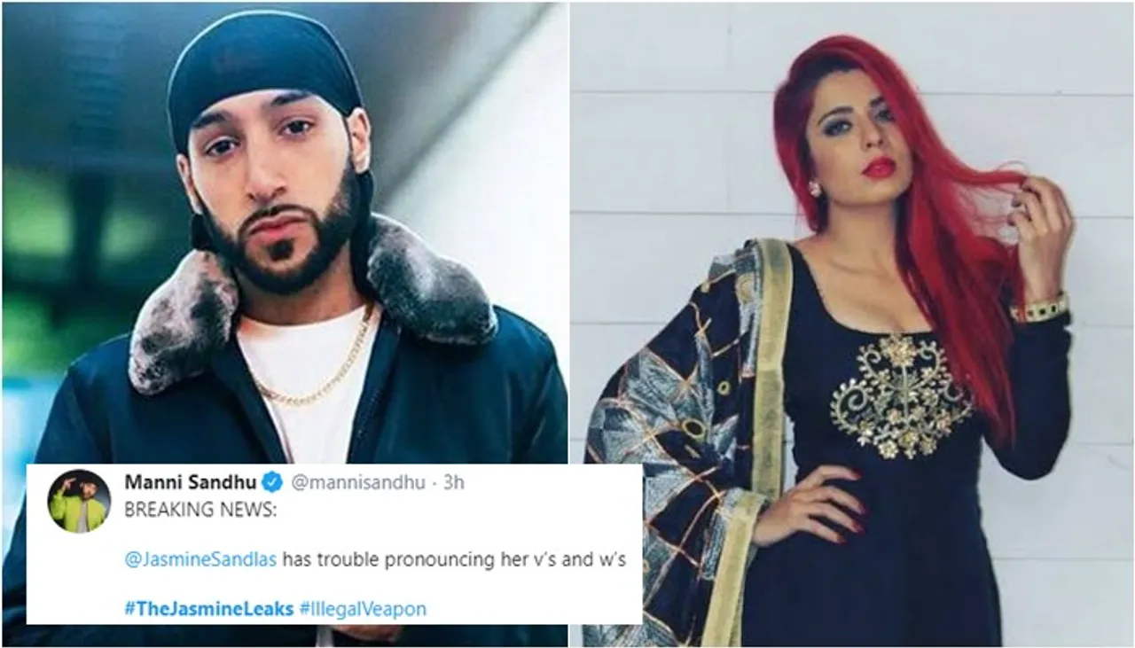 Manni Sandhu And Jasmine Sandlas Get Into Beef On Twitter, Roast Each Other