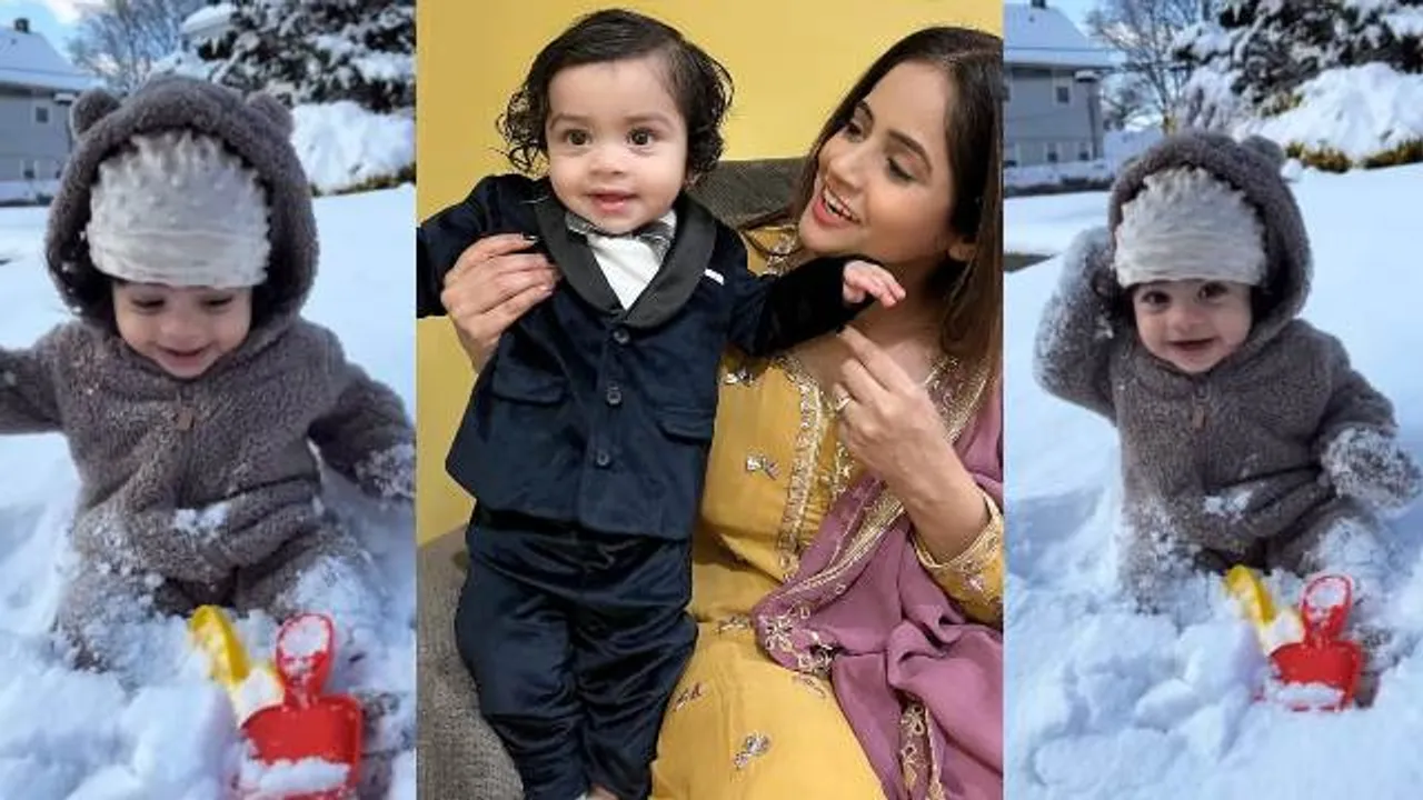 Miss Pooja shares an adorable video of son Aalaap as he plays in snow; video inside