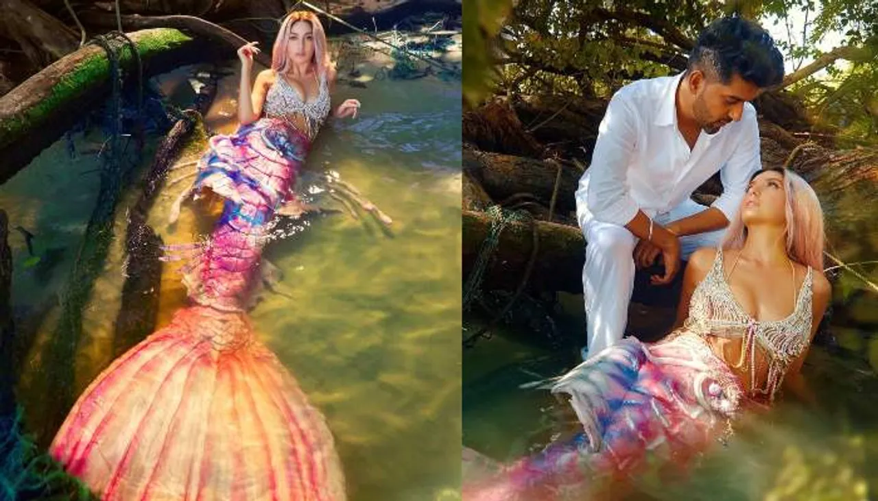 Nora Fatehi looks scintillating as she turns mermaid for her upcoming song with Guru Randhawa