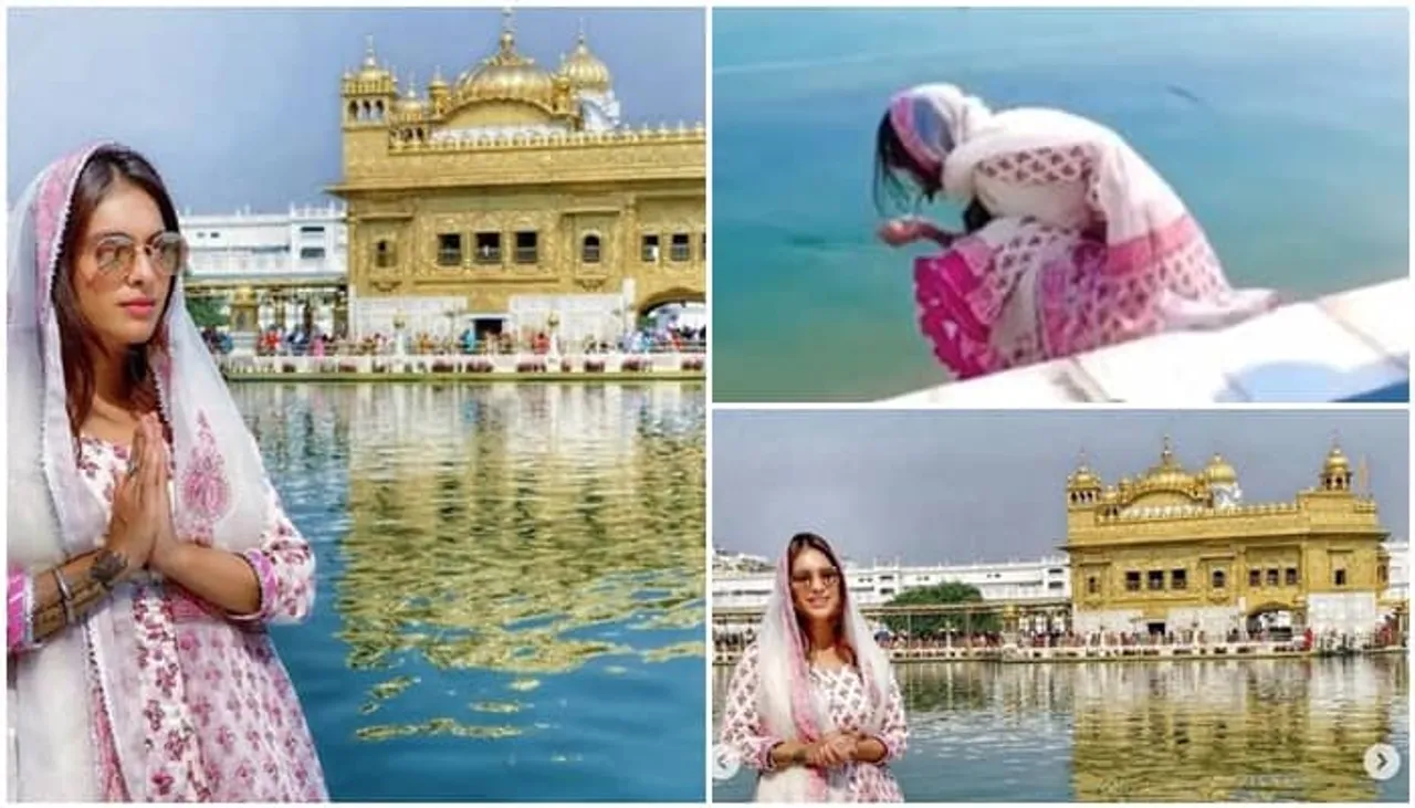 ਸਖੀਆਂ ਫੇਮ ਅਦਾਕਾਰ ਨੇਹਾ ਮਲਿਕ ਸ੍ਰੀ ਹਰਿਮੰਦਰ ਸਾਹਿਬ ਟੇਕਿਆ ਮੱਥਾ