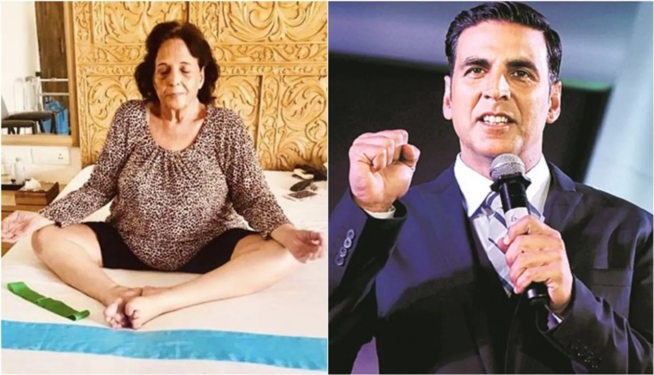 ‘Proud Of You Mom’, Akshay Kumar Shares Pic Of His Mother Doing Yoga At 75