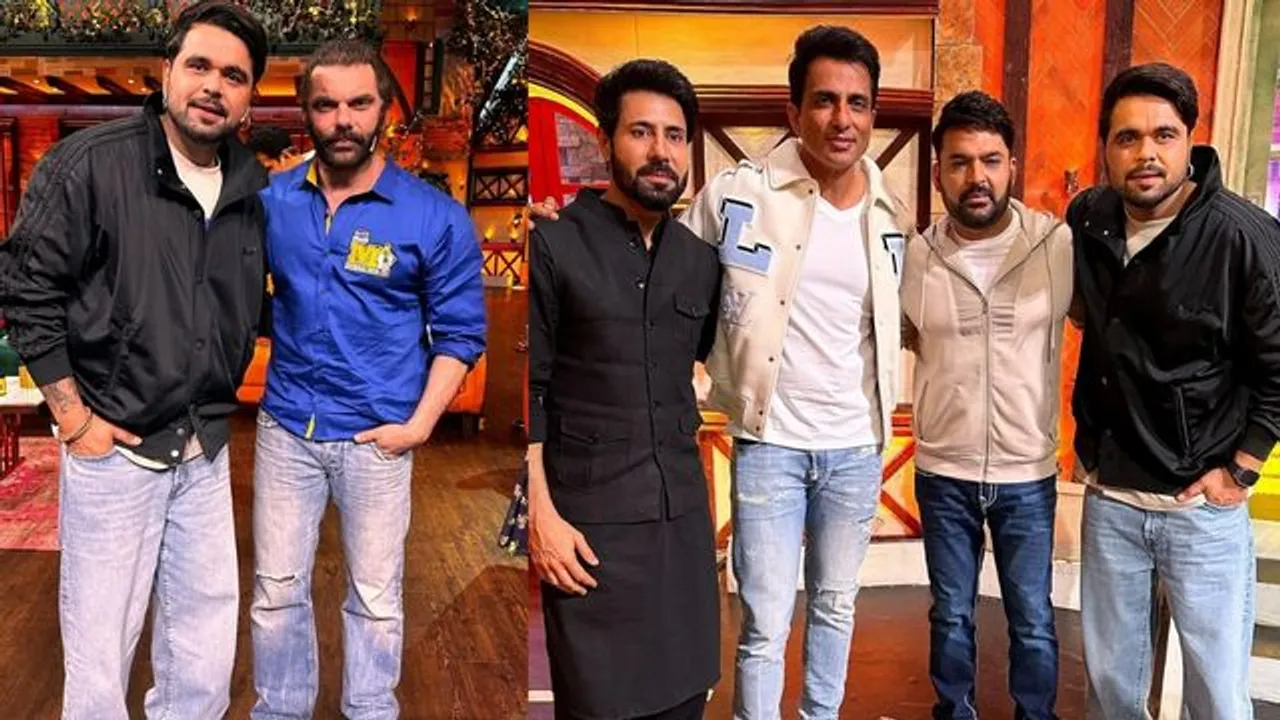 Punjabi artists Ninja, Binnu Dhillon, Sohail Khan visit 'The Kapil Sharma Show'; see pictures