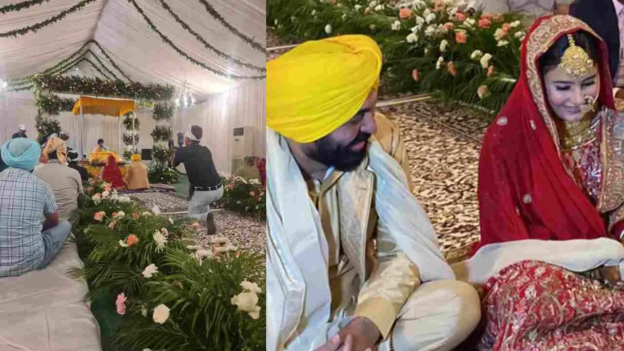 In Pictures, Punjab CM Bhagwant Mann and Dr. Gurpreet Kaur wedding
