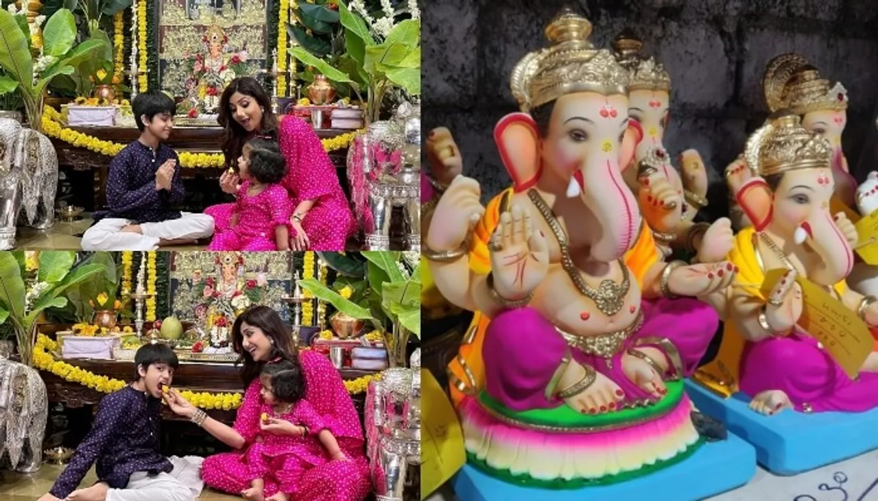 Ganesh Chaturthi Special: Shilpa Shetty posts adorable Ganesh Chaturthi photos with Viaan and Samisha!