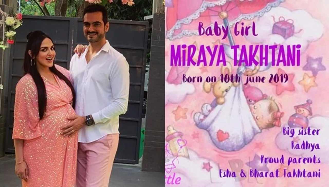 Esha Deol Welcomes A Baby Girl, Names Her Miraya. Here Is What It Means