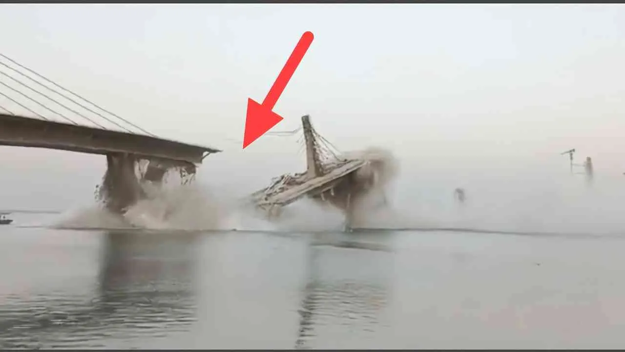 Massive Bridge Collapse: 1700 Crore Bridge Project in Bhagalpur, Bihar Crumbles