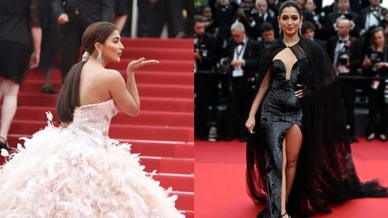 Black and White! Tamannaah Bhatia, Pooja Hegde steal attention at Cannes Red Carpet 2022