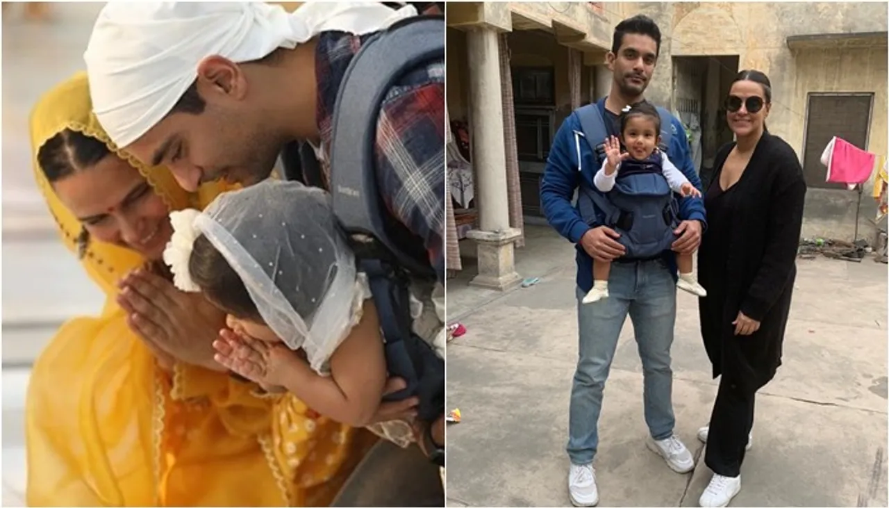 See Pics: First Picture of Neha Dhupia and Angad Bedi’s Daughter Mehr!