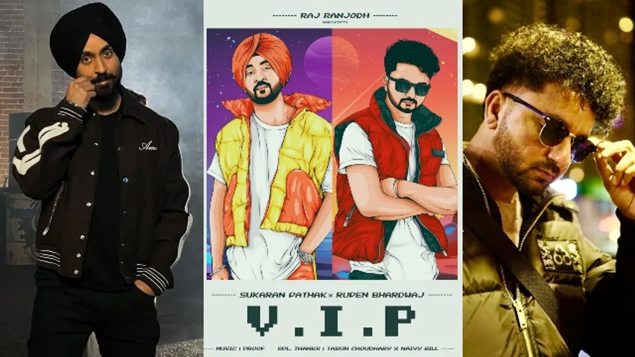 Diljit Dosanjh and Raj Ranjodh announced their new track 'V.I.P'; poster unveiled