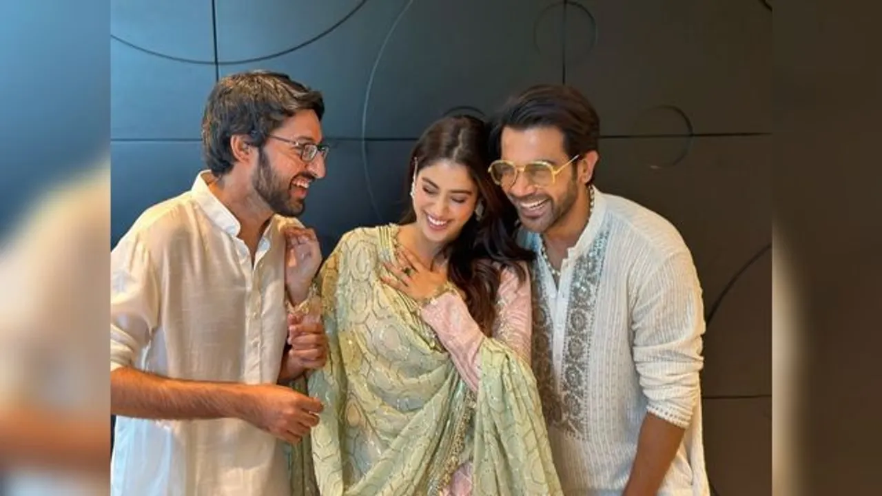 Mr and Mrs Mahi: Janhvi Kapoor shares goofy pictures with Rajkummar Rao and director Sharan Sharma