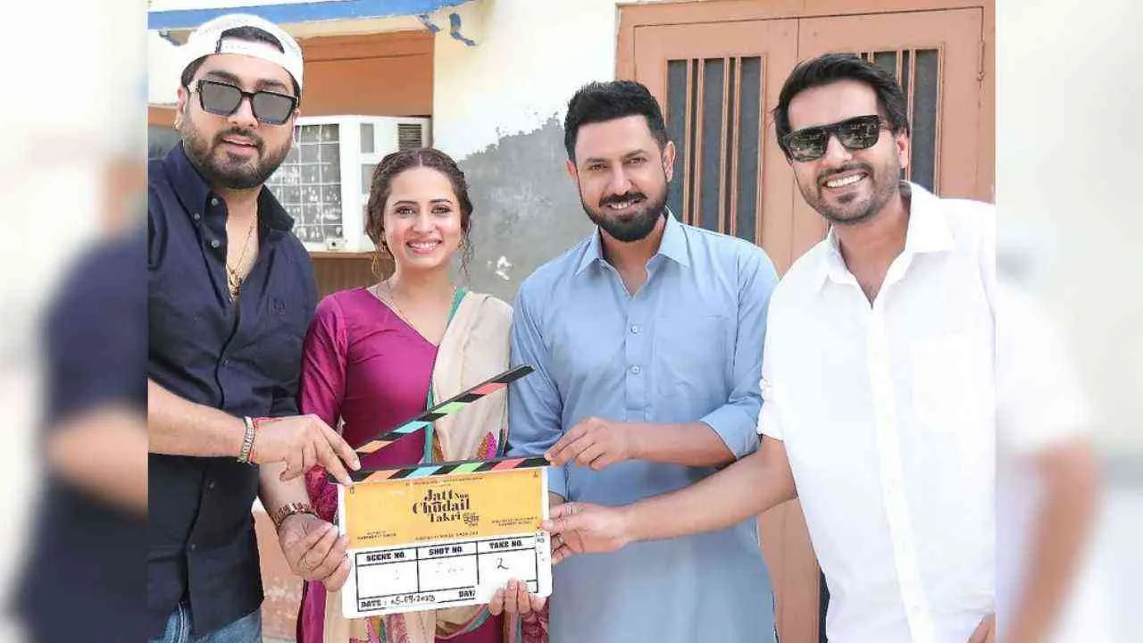 &#039;Jatt Nuu Chudail Takri&#039;: Gippy Grewal, Sargun Mehta begin shooting for a new Punjabi movie