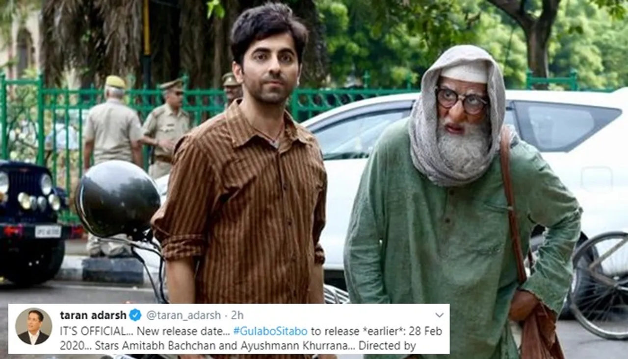 Amitabh Bachchan, Ayushmann Khurrana Starrer ‘Gulabo Sitabo’ Gets A New Release Date. Details Here