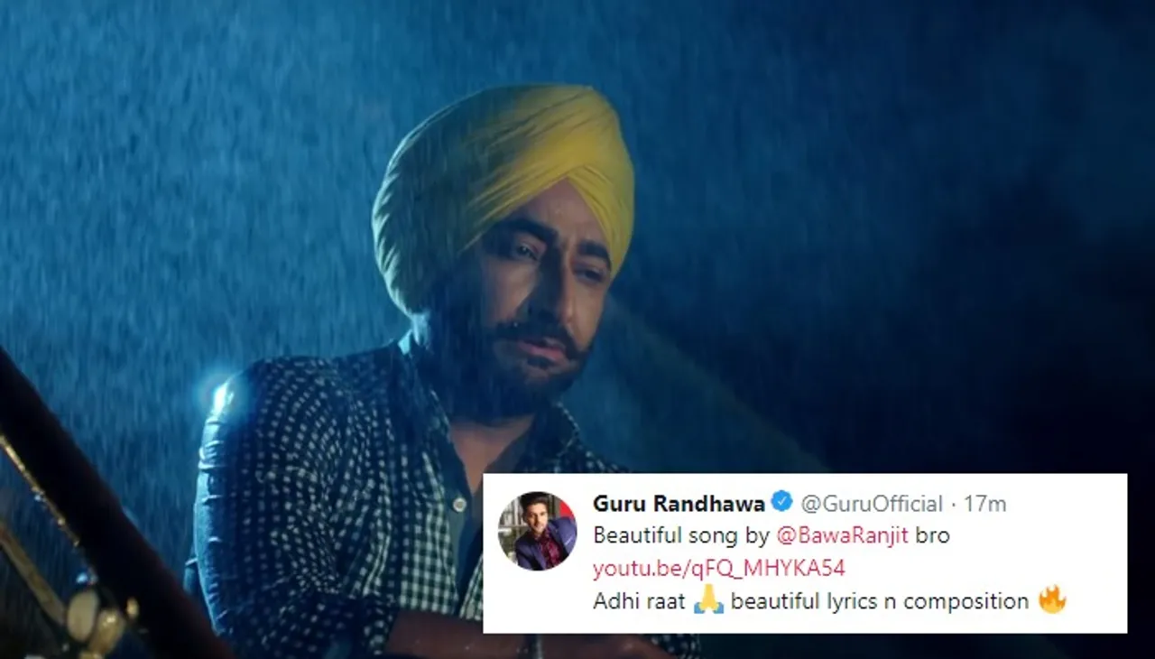 Ranjit Bawa's Latest Song 'Adhi Raat' Out Now