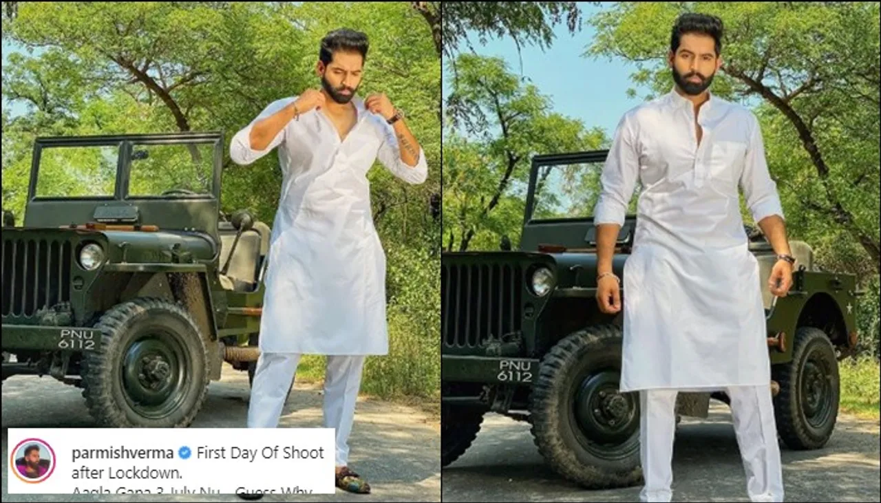 Parmish Verma Goes Back To Shoot After Lockdown, Next Song To Release On A Special Day