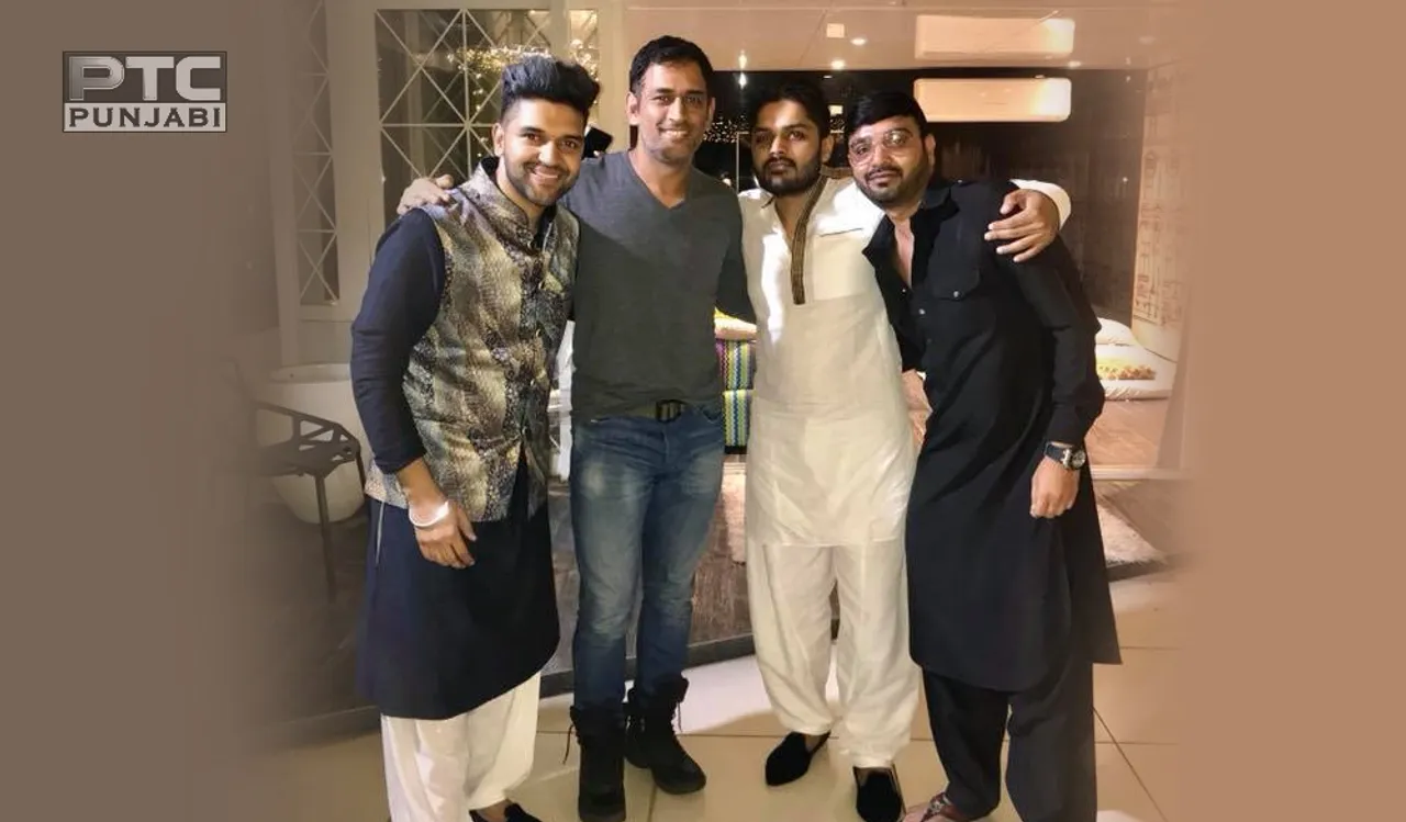 GURU RANDHAWA CELEBRATED DIWALI WITH M.S. DHONI