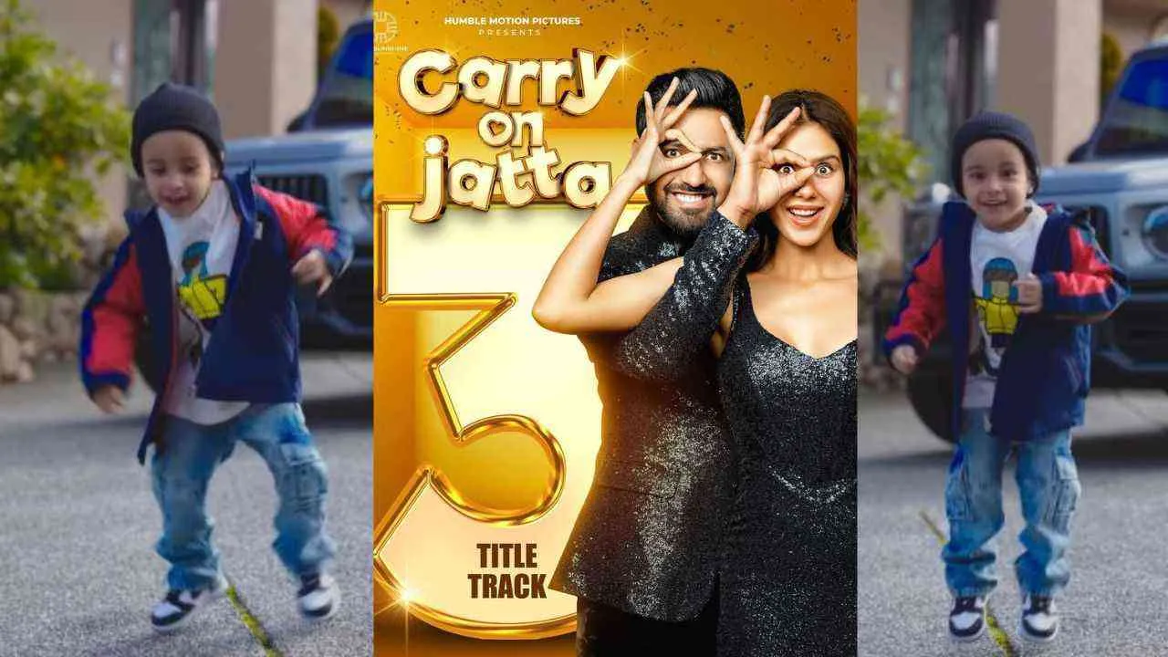 &#039;Carry on Jatta 3&#039;: Gippy Grewal&#039;s son Gurbaaz dances to title song of film; watch cute video