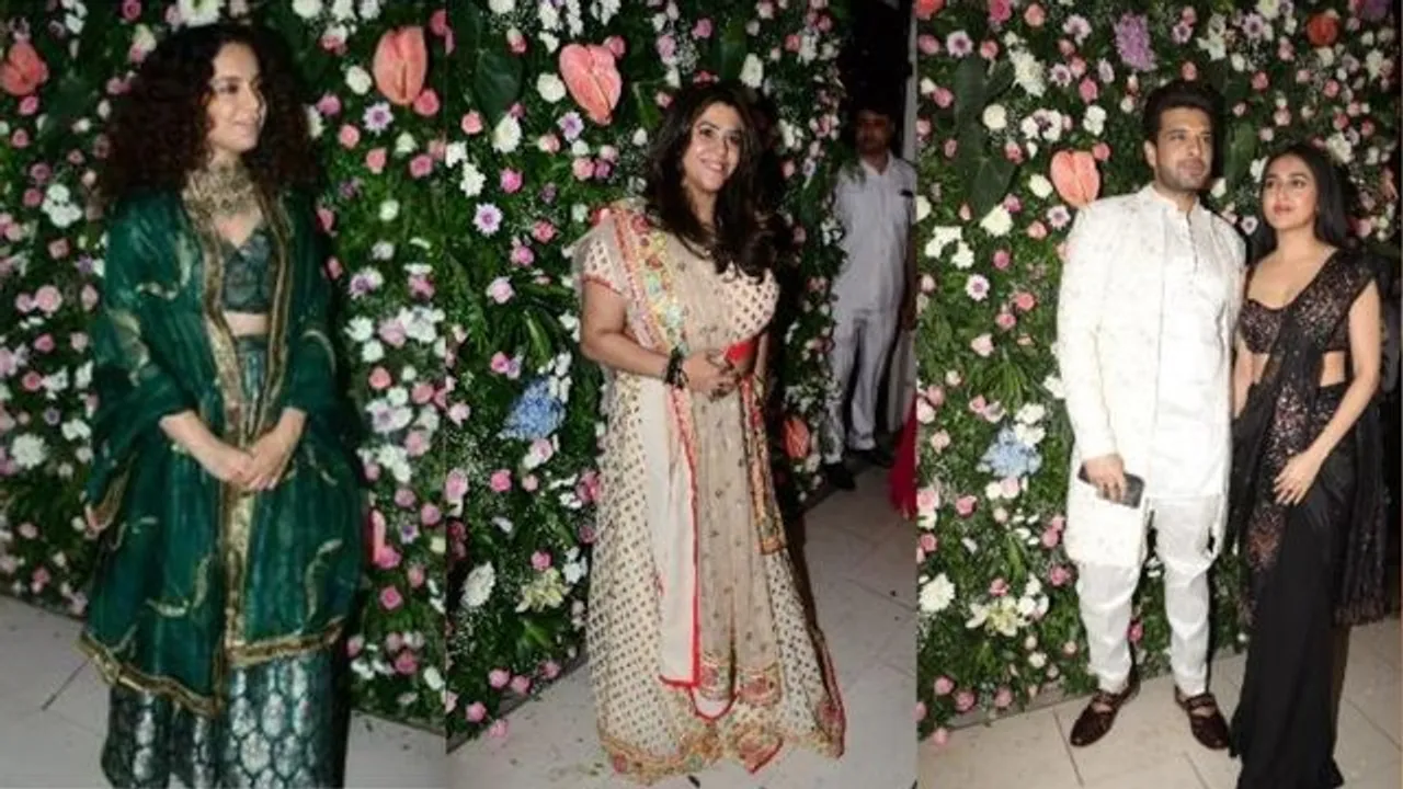 Ekta Kapoor Diwali bash: From Kangana Ranaut to Tejasswi Prakash; B-Town celebs raise style quotient