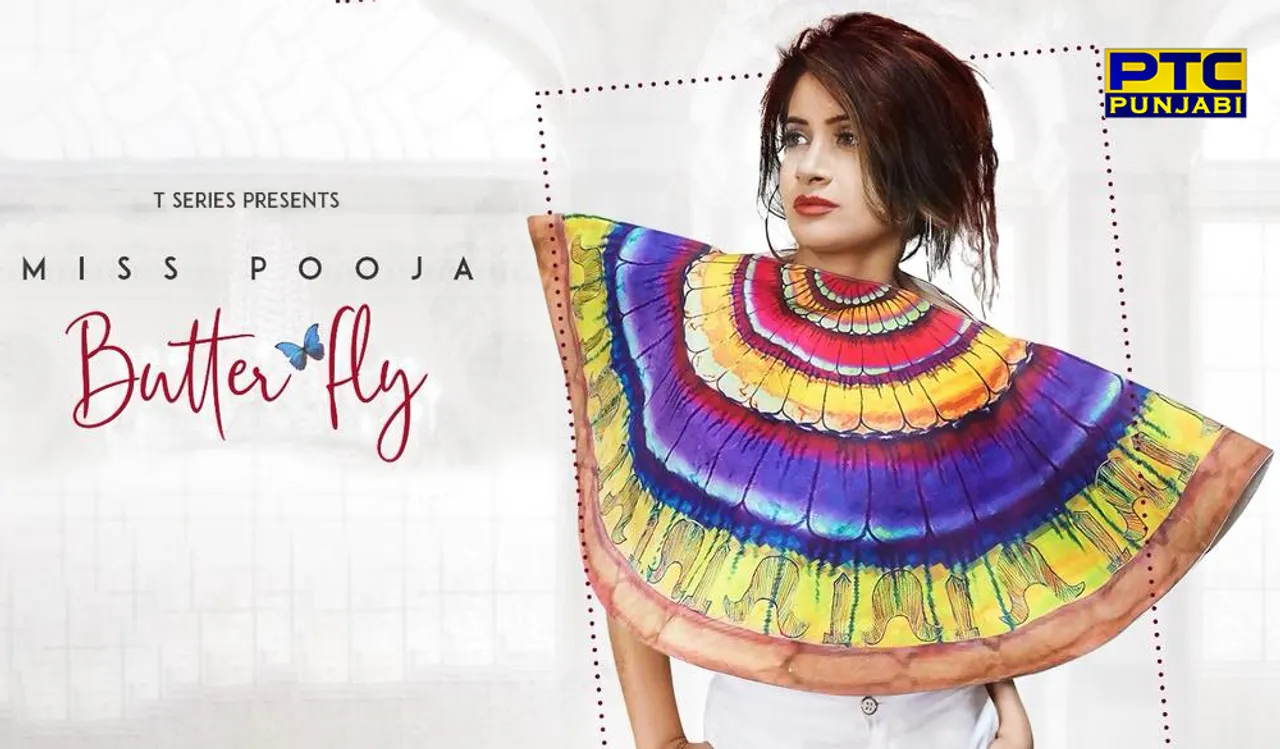 Miss Pooja’s Sleighs In Colourful Butterfly Look for her Next Song ‘Butterfly’