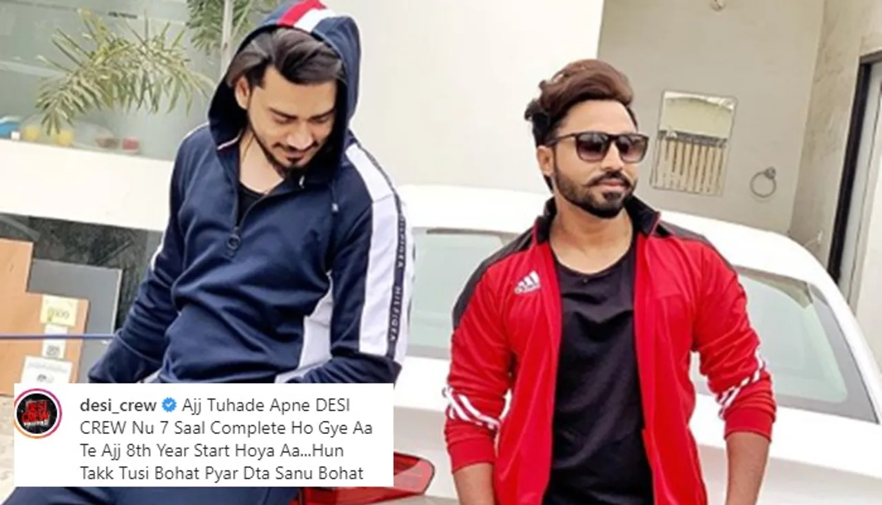 Desi Crew Completes 7 Years, Pens Special Post On Instagram