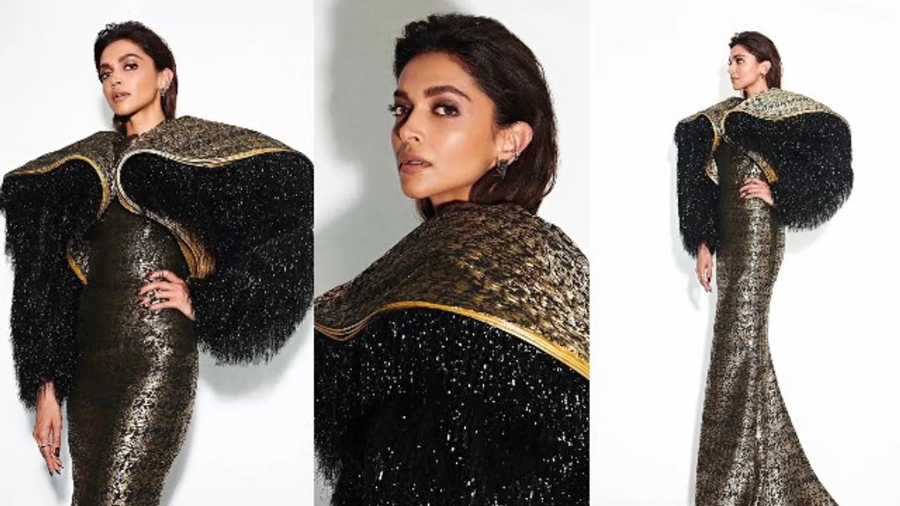 Cannes 2022: Deepika Padukone exhibits regal vibes in black and gold Louis Vuitton gown