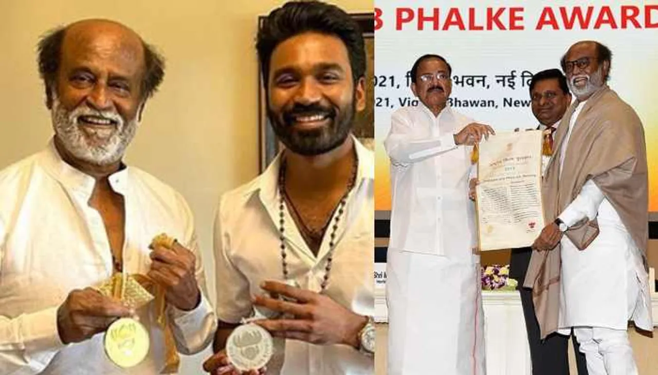 Rajinikanth, Dhanush, Kangana gets facilitated with Dadasaheb Phalke Award