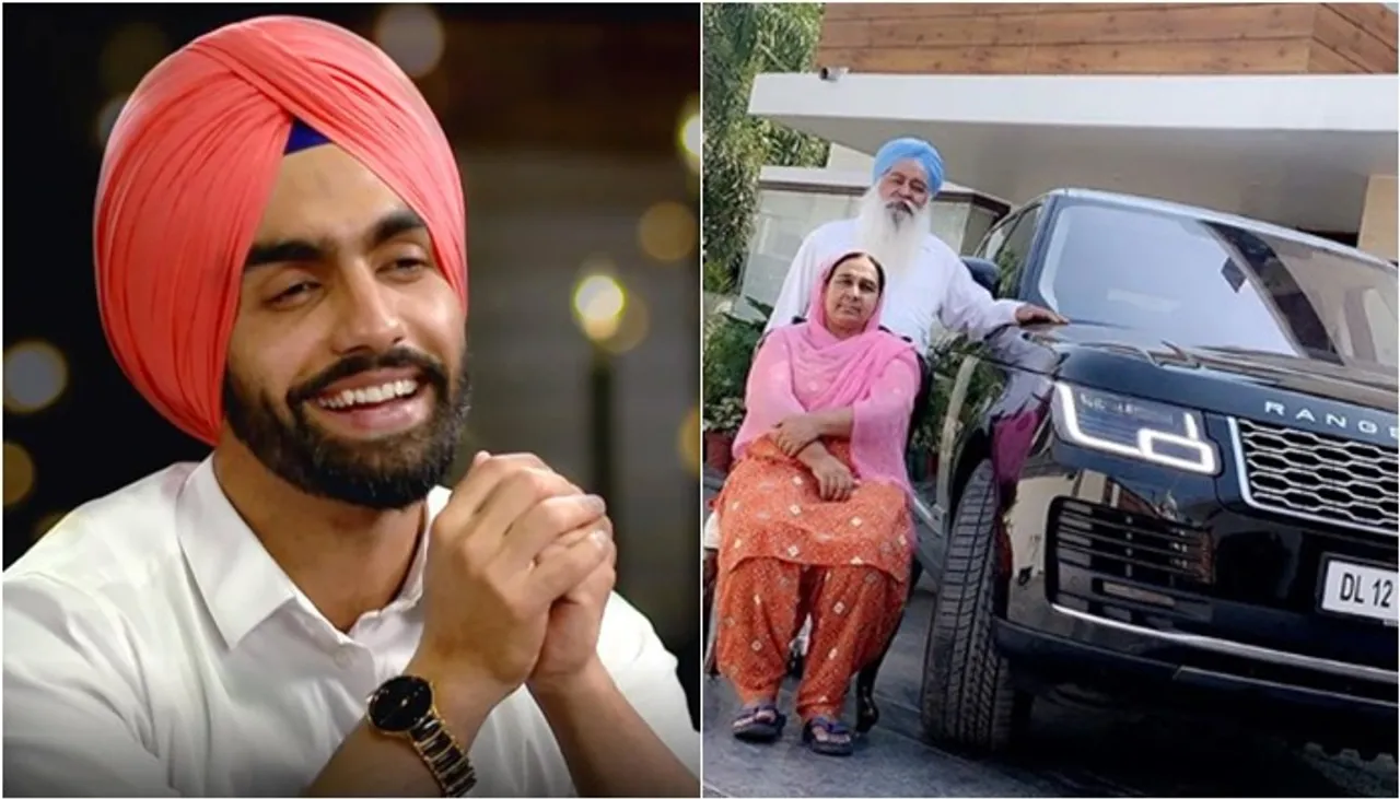 Proud Parents! Ammy Virk Gifts Luxurious Range Rover To His ‘Bebe & Baapu Ji’. See Video & Pics