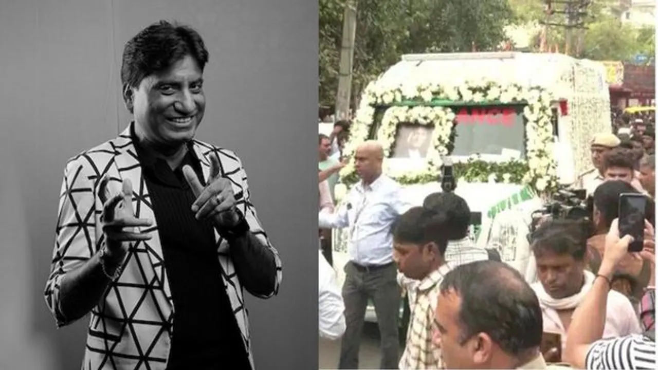 Raju Srivastava's mortal remains consigned to flames; fans and family members bid tearful farewell