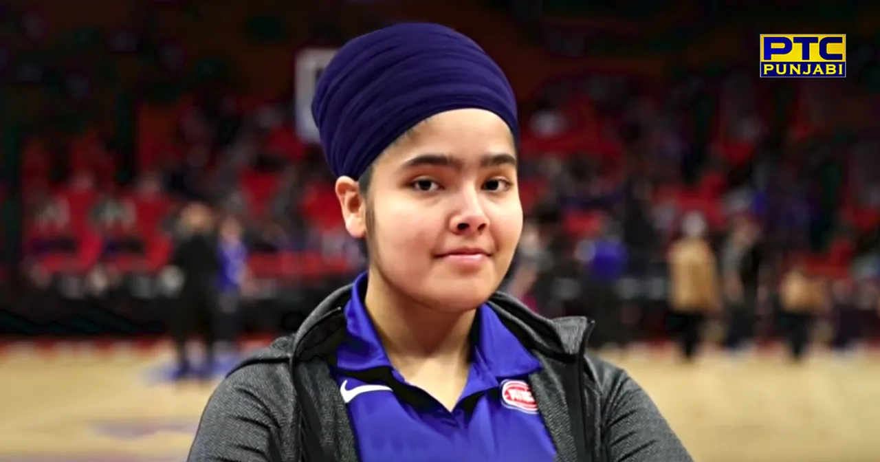 JAPMAN KAUR BECOMES THE FIRST AMRITDHARI SIKH GIRL AS TEAM ATTENDANT FOR NBA PISTON'S