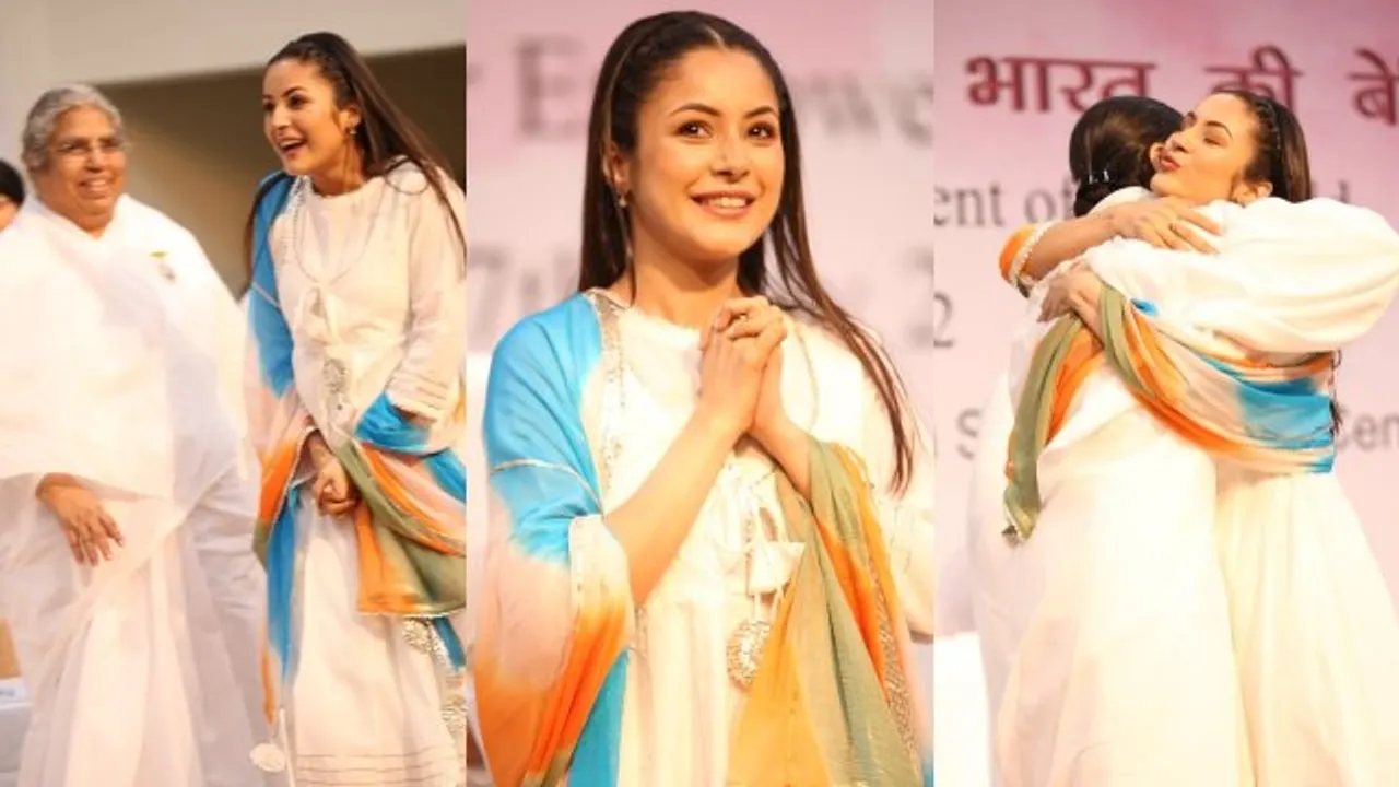 Shehnaaz Gill felicitated at Brahma Kumaris event; netizens shower love for actress