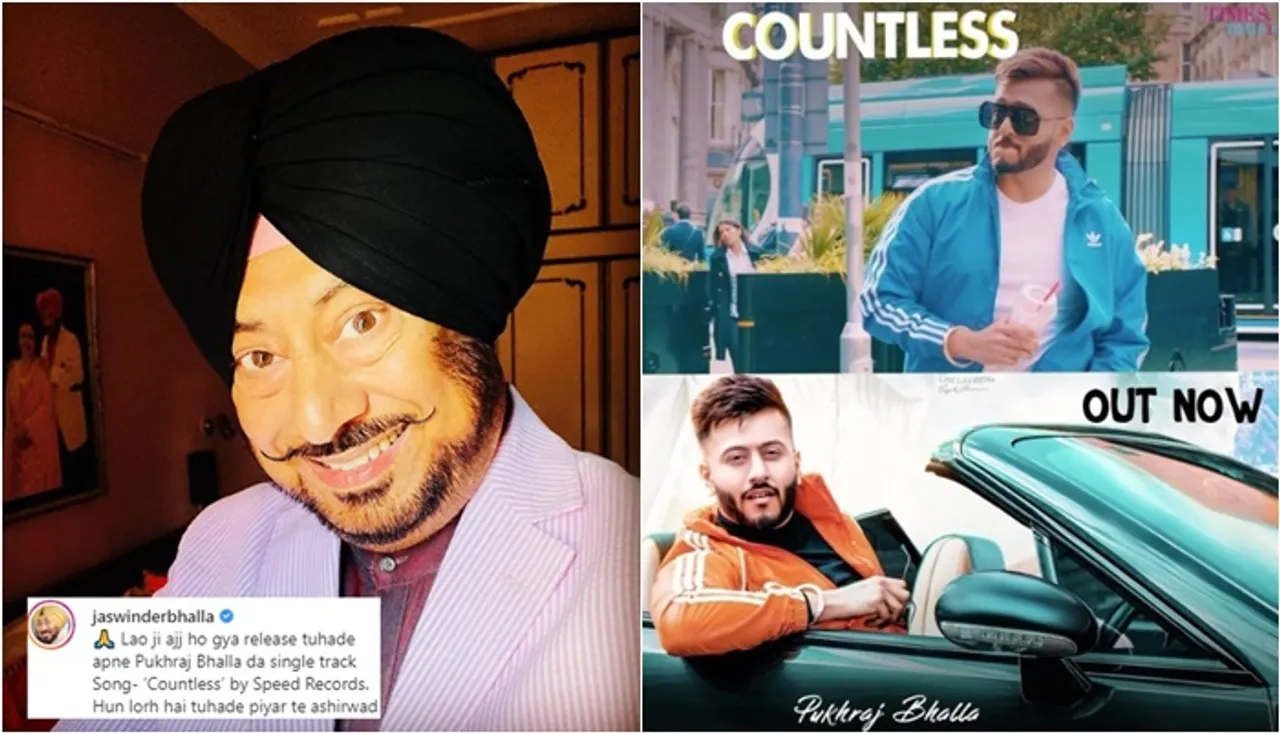 Jaswinder Bhalla Asks Support For His Son Pukhraj's New Song 'Countless'