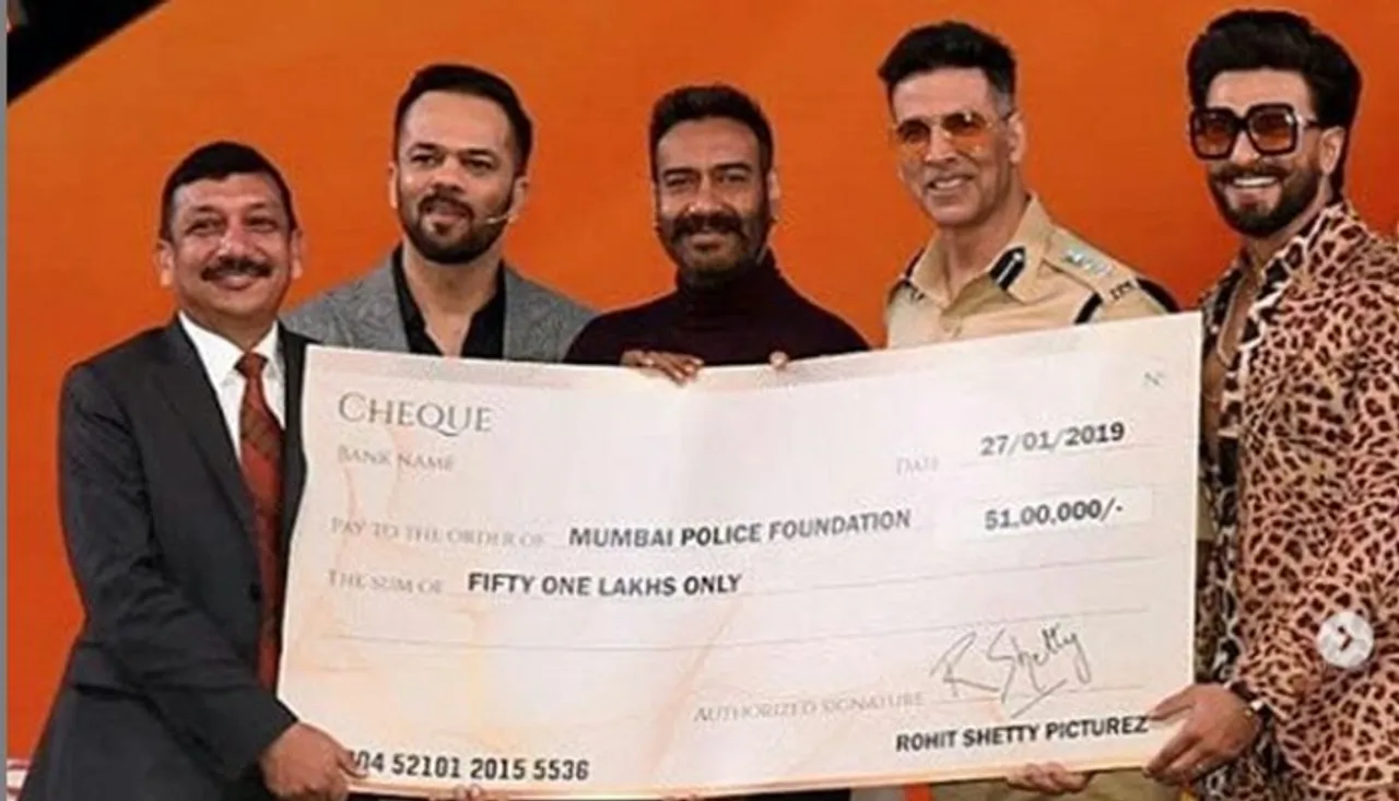 Rohit Shetty Donates Rs 51 Lakh From ‘Simmba’ Profit To Mumbai Police