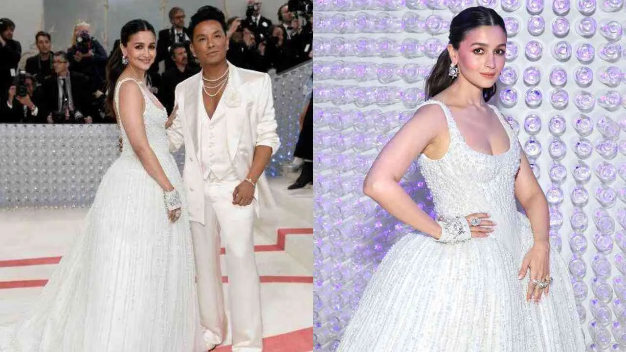 Met Gala 2020; Alia Bhatt truly stuns her Met ball debut in a white beaded gown; See pictures