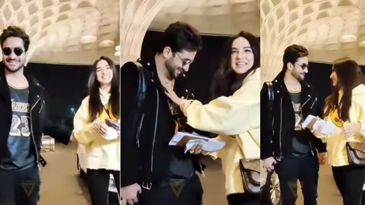 Aly Goni and Jasmin Bhasin are all smiles as they heads to London for Aly's birthday celebration