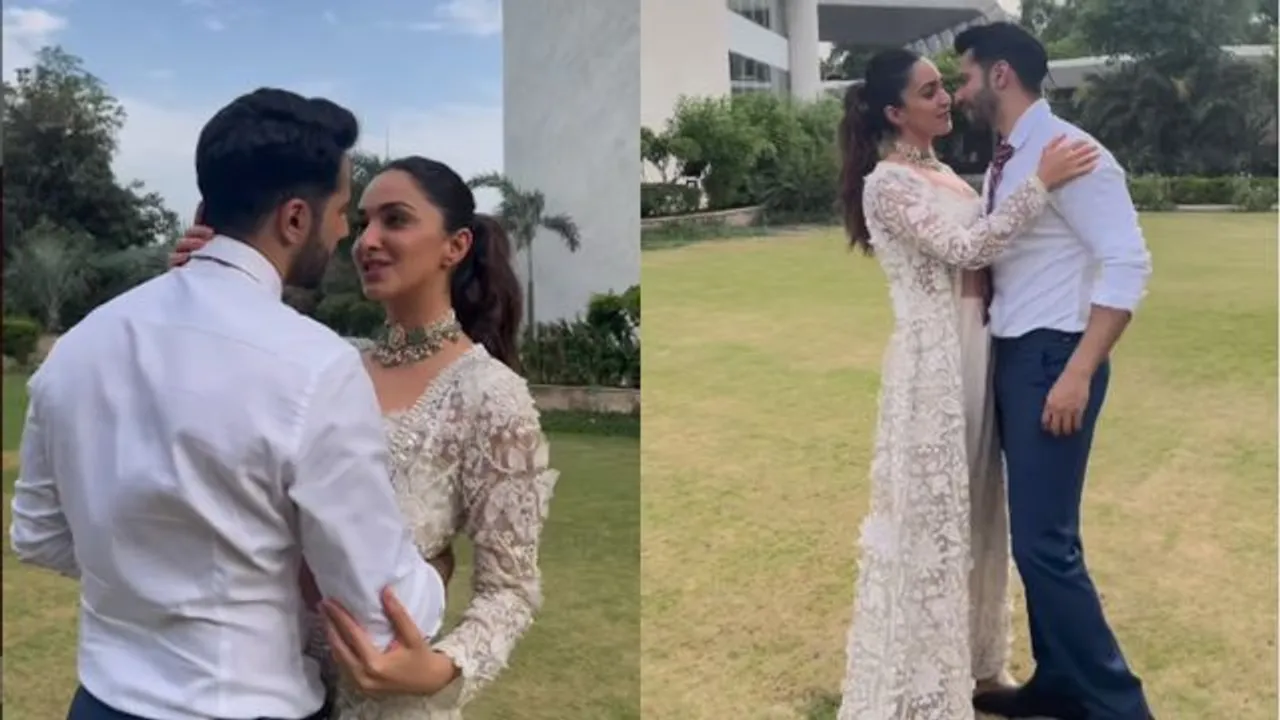 Kiara Advani, Varun Dhawan groove to film JugJugg Jeeyo's song 'Nain Ta Heere'