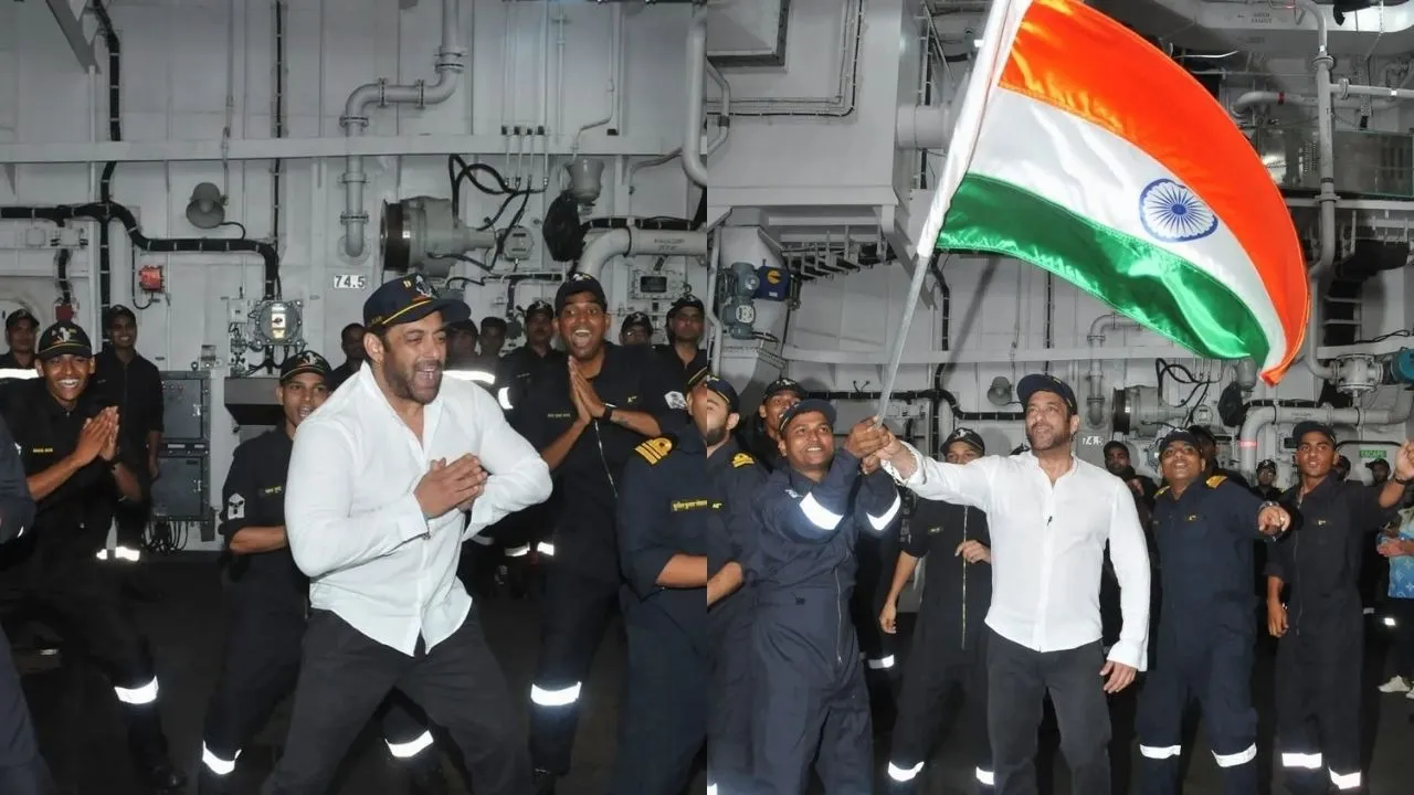 Salman Khan spends his entire day with the Indian Navy, fans say 'Bhaijaan is high on josh'