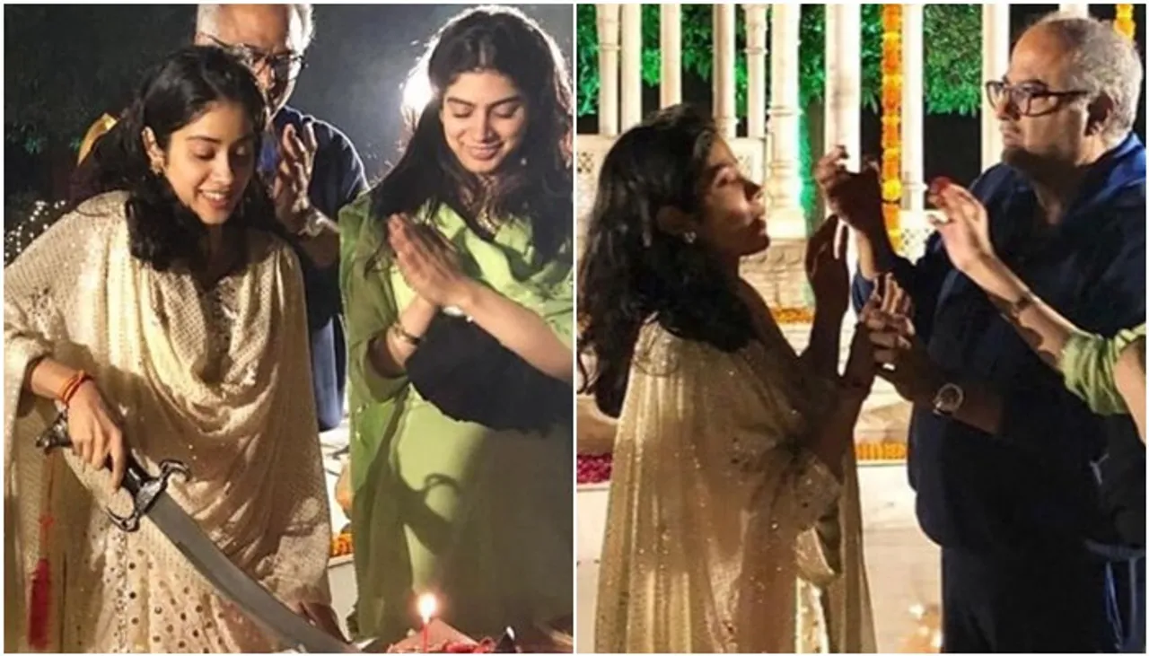 Janhvi Kapoor Cuts Cake With A Sword – Check Out Pictures Here