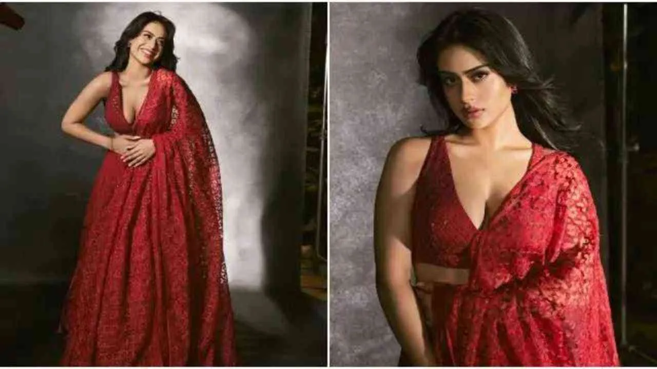 Nysa Devgn looks stunning in red lehenga; fans react