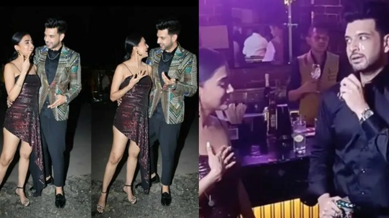 TejRan video: Tejasswi Prakash- Karan Kundrra set major 'couple-goals' at a party