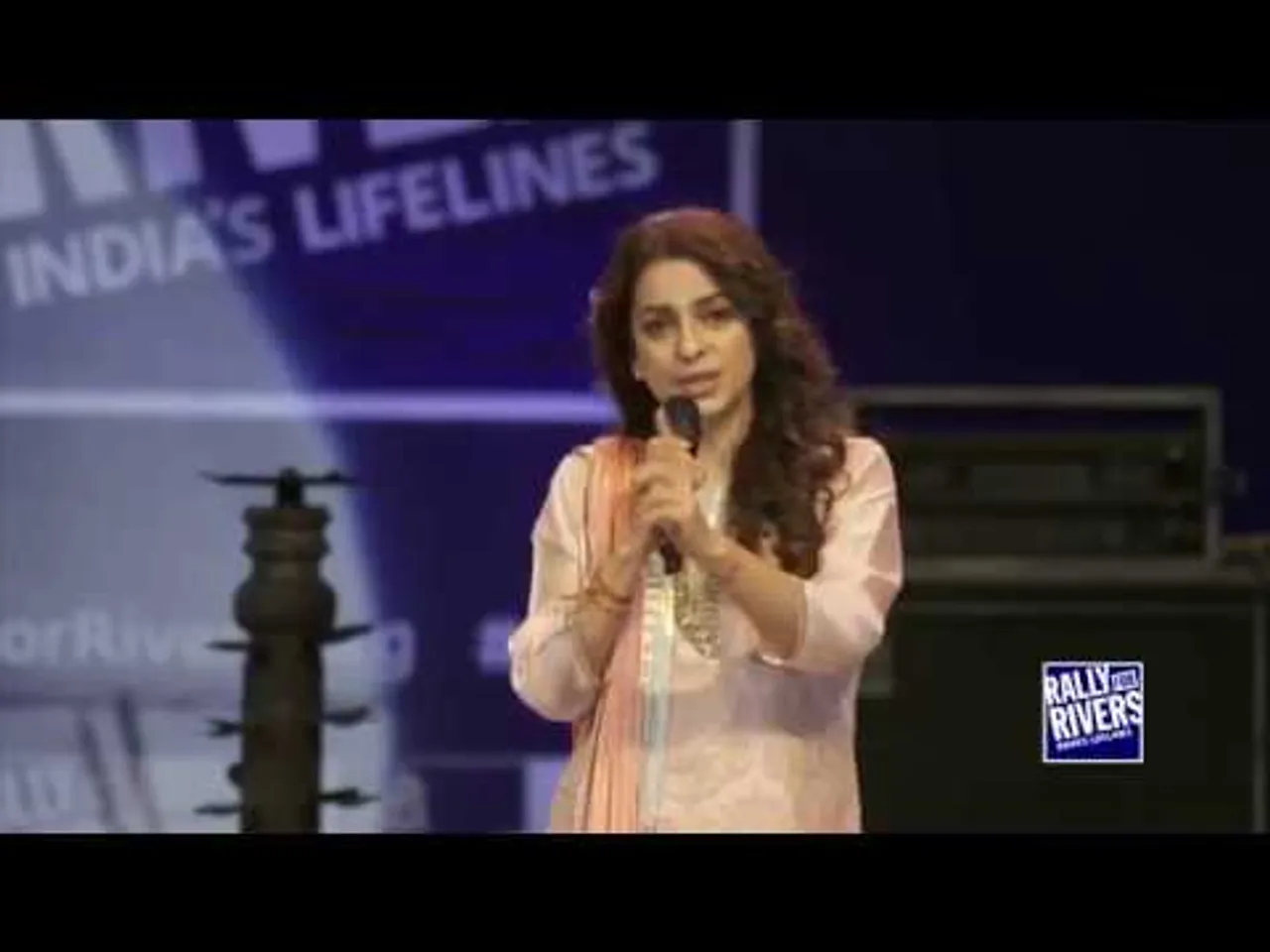 Juhi Chawla Joins Rally For Rivers To Beat Plastic Pollution [Watch Video]