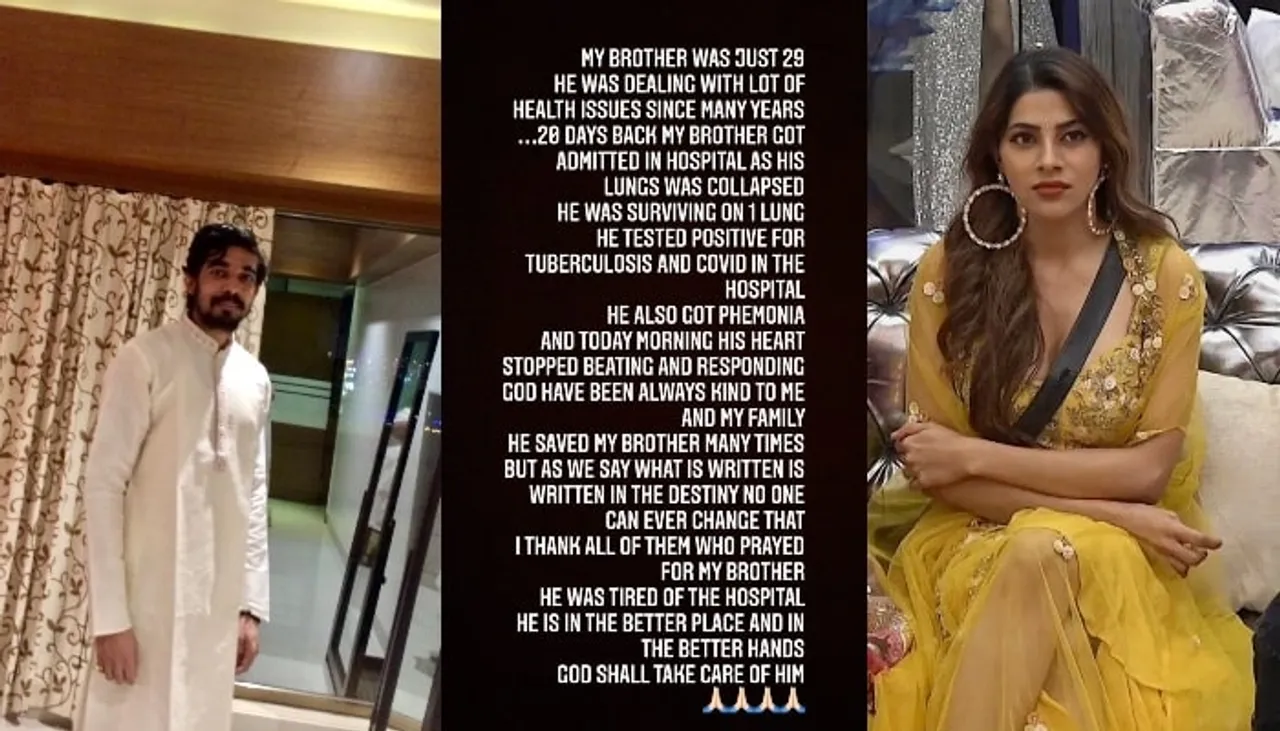 Nikki Tamboli pens an emotional message as she loses her brother Jatin Tamboli due to Covid-19.