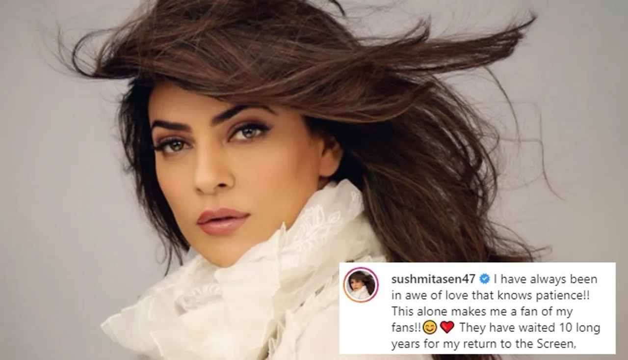 Sushmita Sen Announces Her Comeback On Big Screen With This Post On Instagram