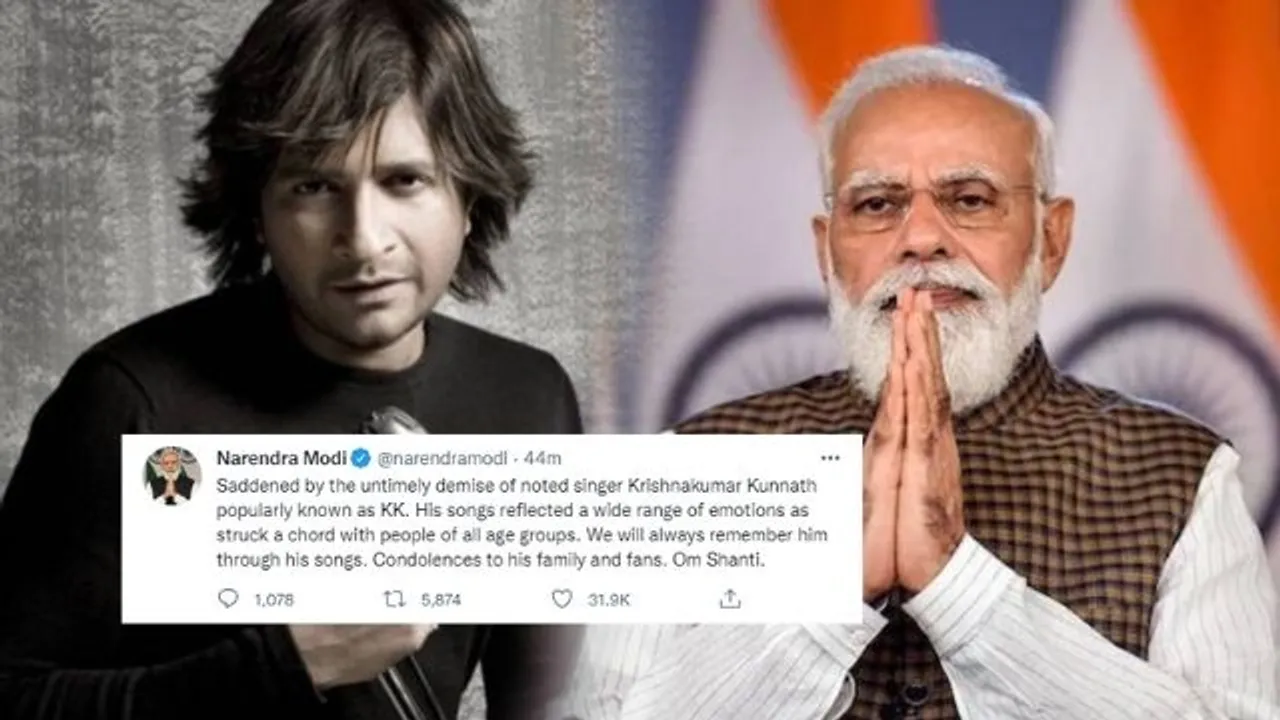 Singer KK Death: 'His songs reflected emotions,' tweets PM Narendra Modi