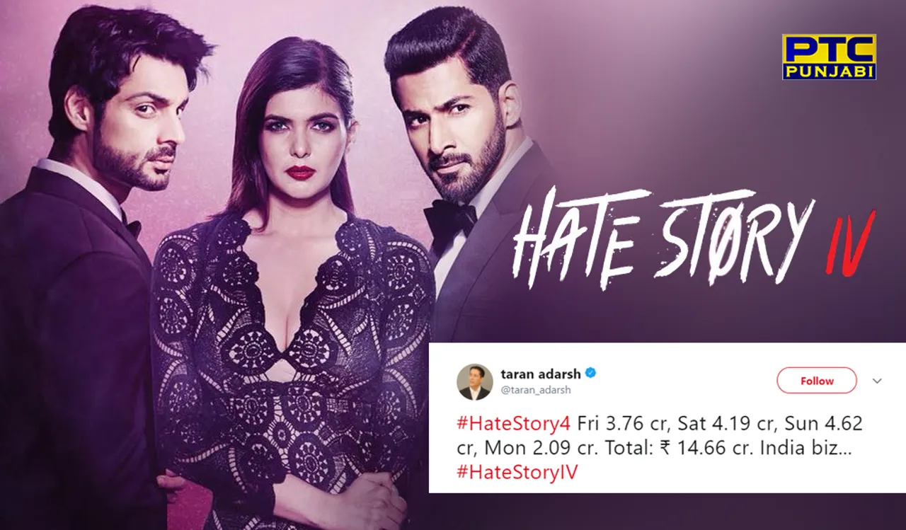 Ihana Dhillon’s ‘Hate Story 4’ Gets A Good Box Office Collection