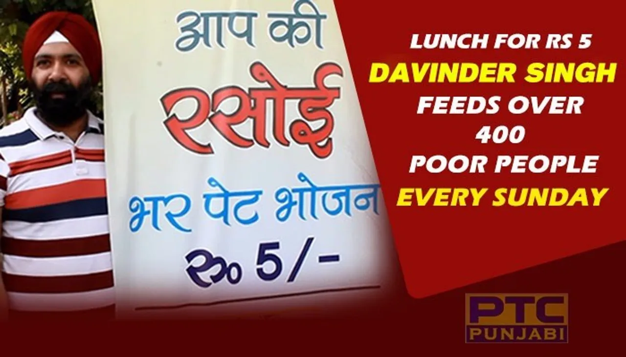 Lunch For Rs 5: Davinder Singh Feeds Over 400 Poor People Every Sunday