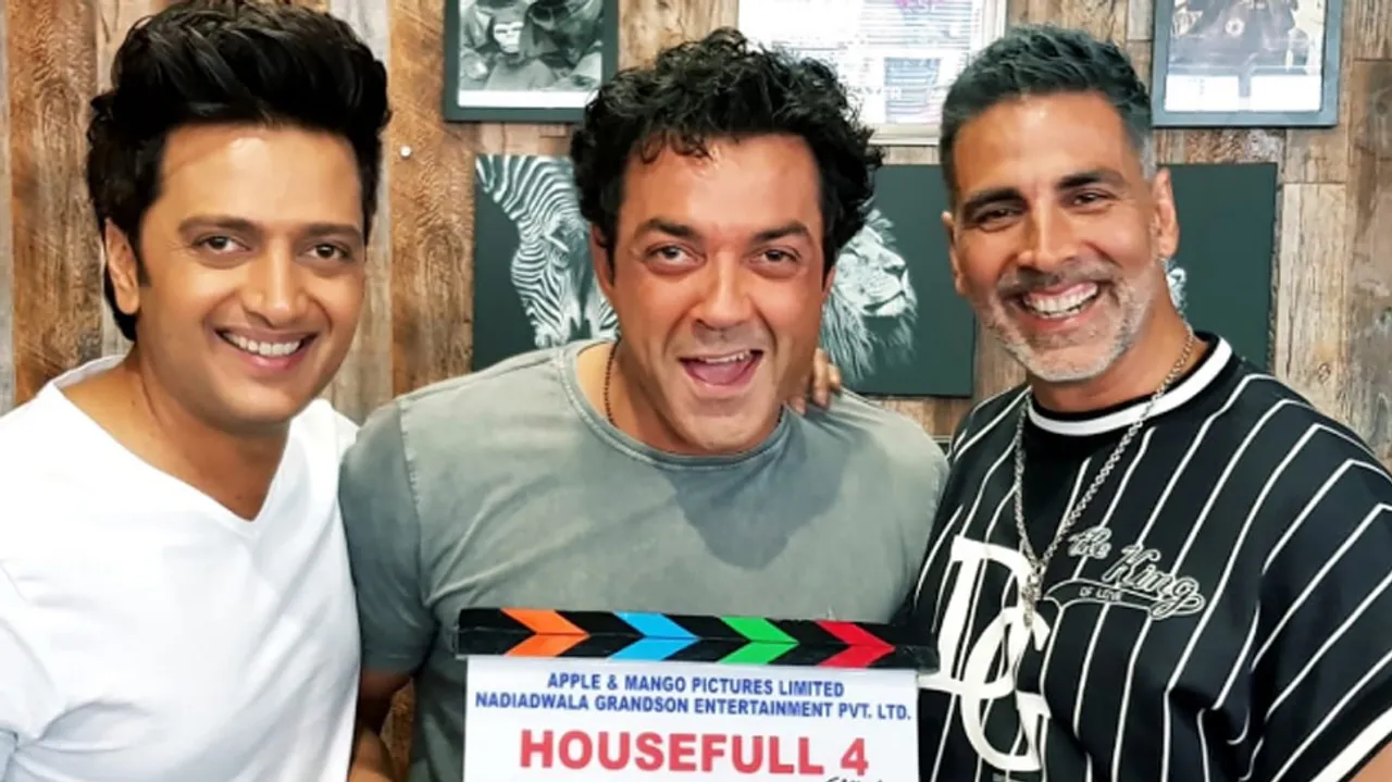 One More Sequel Coming Our Way: Akshay Kumar Starts Shooting For 'Housefull 4' With Ritesh Deshmukh And Bobby Deol Looks The Happiest