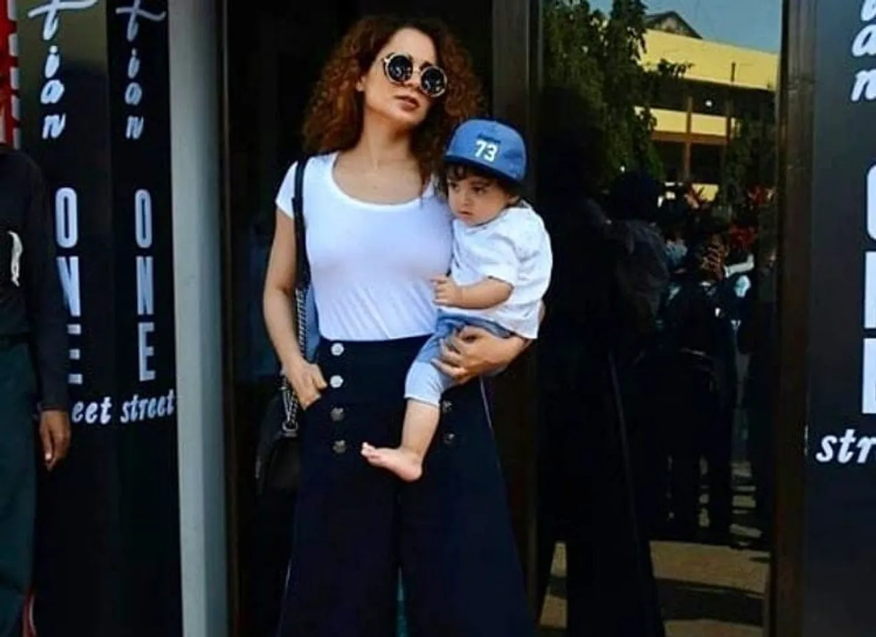 Kangana Renaut Shares Candid Pictures With Her Nephew