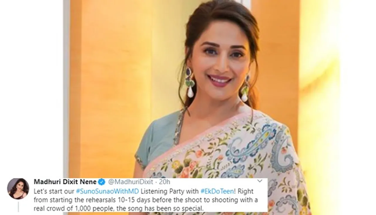 Madhuri Dixit Nene Reveals Song ‘Ek Do Teen’ Was Shot With 1000 People In Crowd