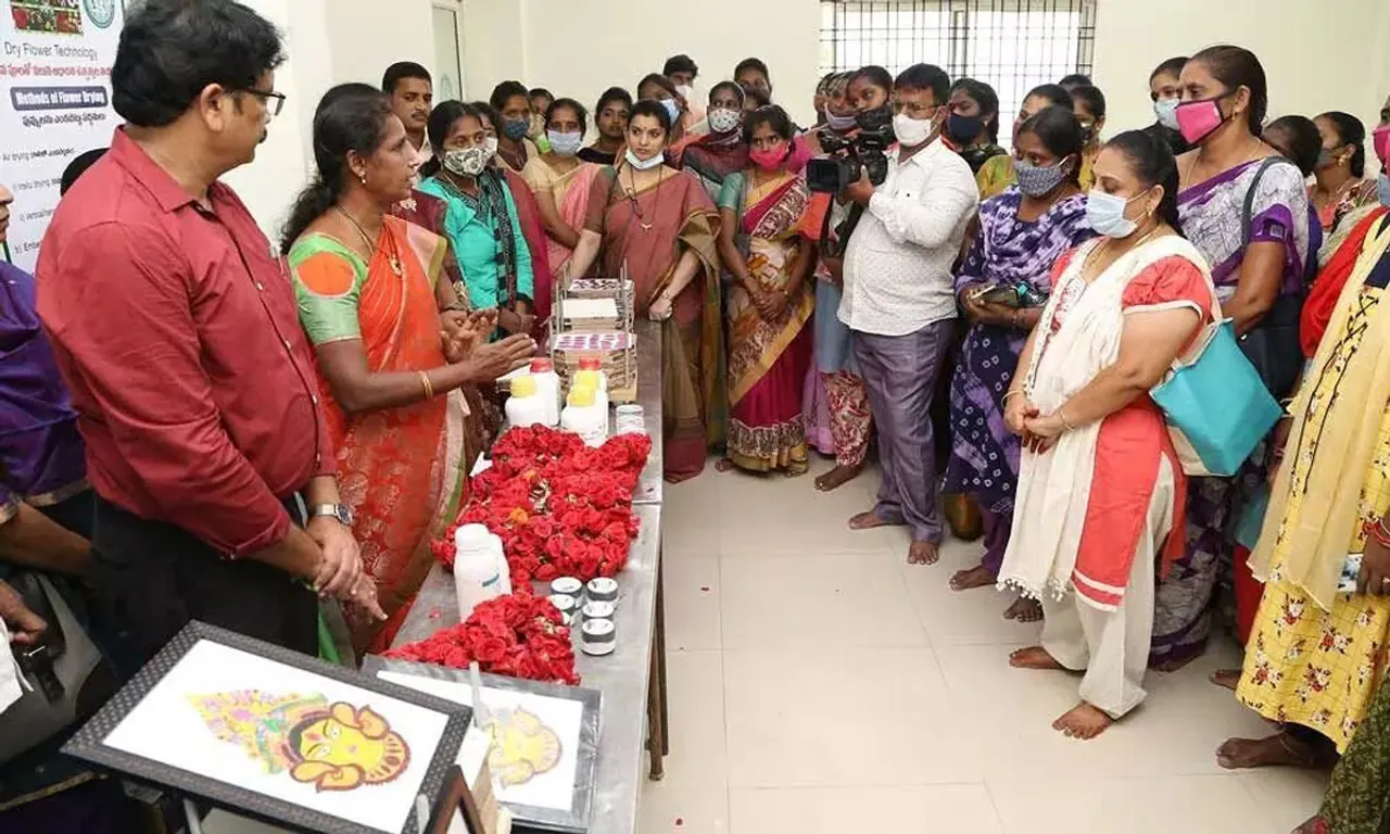 Flower Art At Tirumala