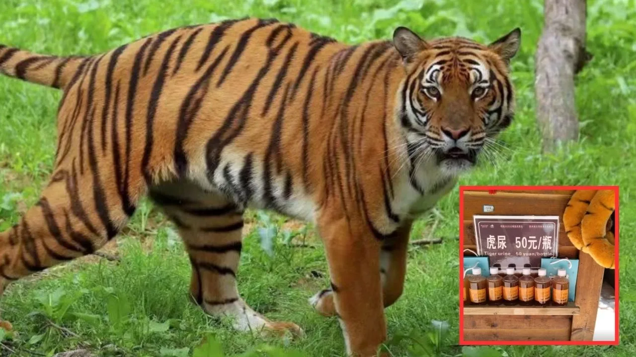 chinese Zoo sells tiger urine bottle for rs 600 as cure for arthritis