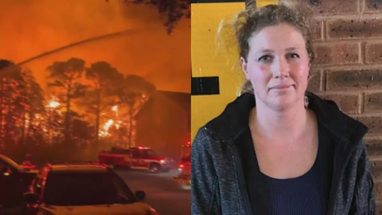 Woman arrested for allegedly sparking massive wildfire in South Carolina